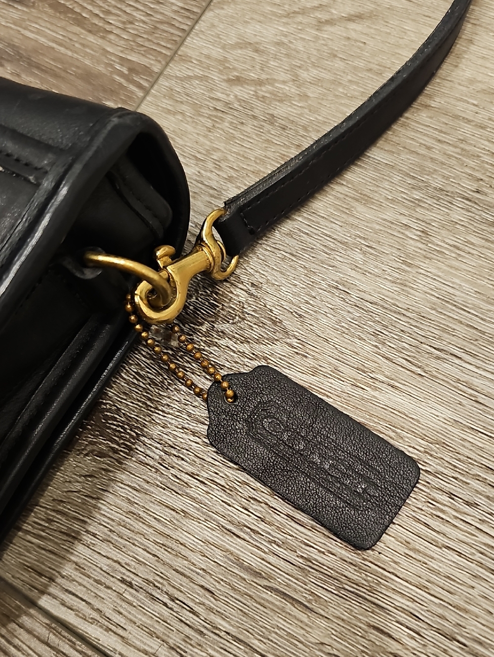 [Brand NEW] COACH Y2K Vintage Black Leather Legacy Crossbody Pocket Purse NWOT - Picture 4 of 8
